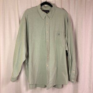 Ralph Lauren Big Shirt Green Button Down Oxford XXL